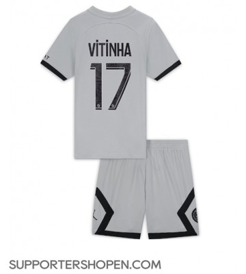 Paris Saint-Germain Vitinha Ferreira #17 Bortatröja Barn 2022-23 Kortärmad (+ korta byxor)